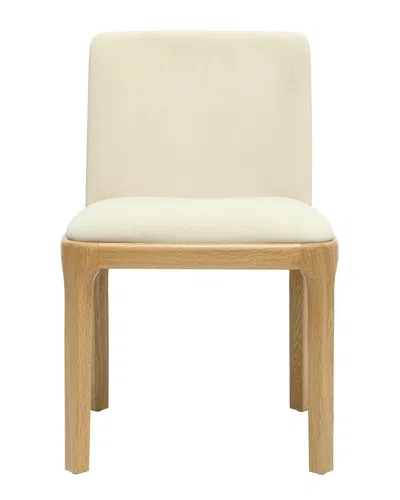 Tov Furniture Rebecca Performance Velvet Dining Chair In Cream