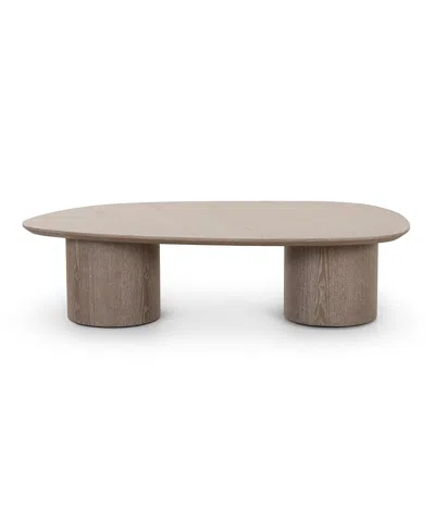 Tov Furniture Rhema Oblong Coffee Table In Brown