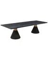 Tov Furniture Rishi Rope Rectangular Table In Black