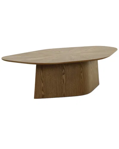 Tov Furniture Roche Geometric Coffee Table In Brown