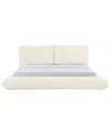 Tov Furniture Romp 100% Recycled Linen Bed In White