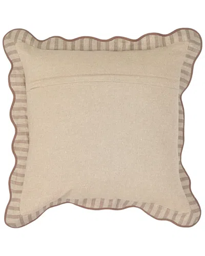 Tov Furniture Rose Striped Linen Accent Cushion In Neutral