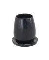 Tov Furniture Rounded Swirl Resin Kiddush Cup In Black