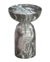 Tov Furniture Rue Marble Side Table In Grey