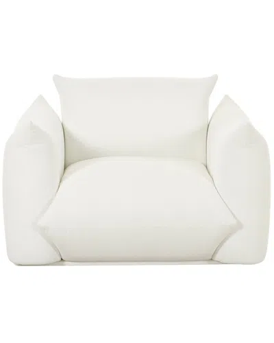 Tov Furniture Saint Tropez Pearl Stuffed Armchair In White