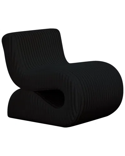 Tov Furniture Senna Oversized Corduroy Accent Chair In Black