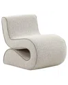 Tov Senna Speckled Boucle Accent Chair In Grey