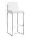 Tov Set Of 2 Denmark White Steel Barstools