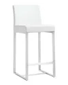 Tov Set Of 2 Denmark White Steel Counter Stools