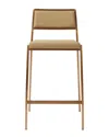 Tov Furniture Set Of 2 Gale Basketweave Stackable Stools In Tan