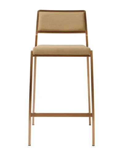 Tov Furniture Set Of 2 Gale Basketweave Stackable Stools In Tan