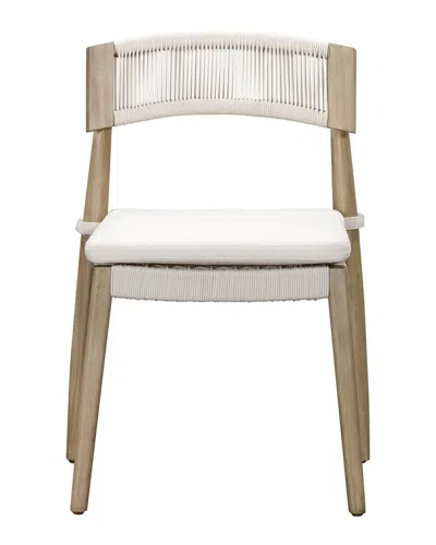 Tov Furniture Set Of 2 Gata Outdoor Dining Chair In White