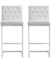 Tov Furniture Set Of 2 Helsinki Bar Stools In White