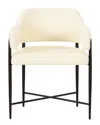 Tov Furniture Sezanne Vegan Leather 2-tone Jacquard Dining Chair
