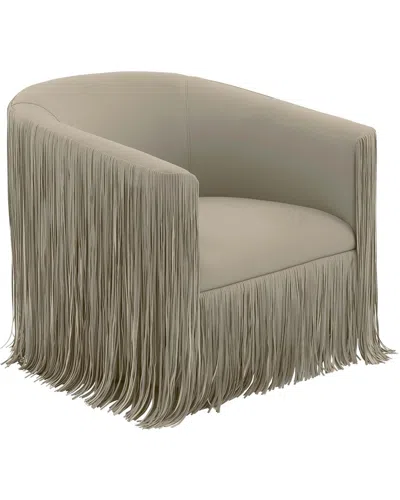 Tov Shag Me Swivel Chair In Grey