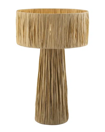 Tov Furniture Shelby Raffia Table Lamp In Beige