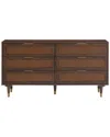 Tov Furniture Sierra 6-drawer Dresser In Brown