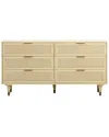Tov Sierra Buttermilk 6-drawer Dresser In White