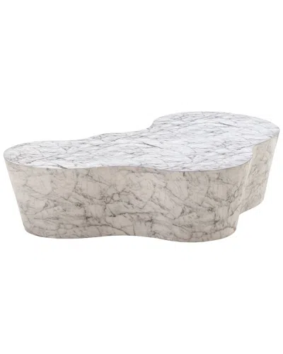 Tov Furniture Slab Coffee Table In White