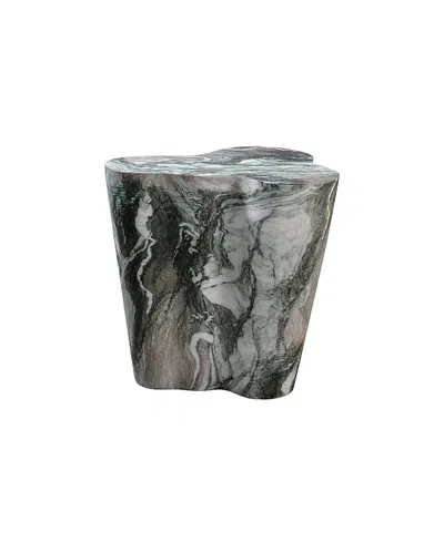 Tov Furniture Slab Faux Marble Short Side Table