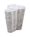 Tov Furniture Slab Marble Short Side Table