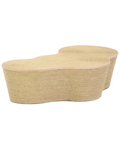 Tov Furniture Slab Natural Seagrass Coffee Table