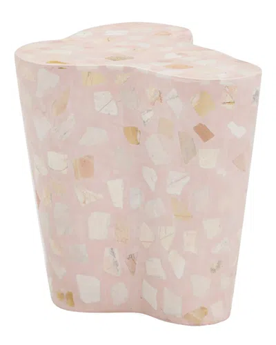 TOV FURNITURE TOV FURNITURE SLAB SUNSET TERRAZZO INDOOR/OUTDOOR SIDE TABLE