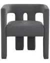 Tov Furniture Sloane Dark Grey Velvet Chair