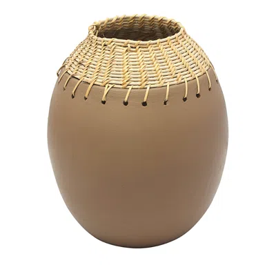 Tov Furniture Souk Terracotta Vase In Brown