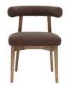 Tov Furniture Spara Performance Boucle Side Chair In Brown