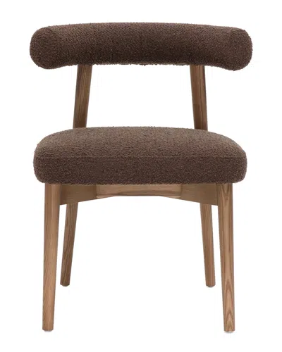 Tov Furniture Spara Performance Boucle Side Chair In Brown