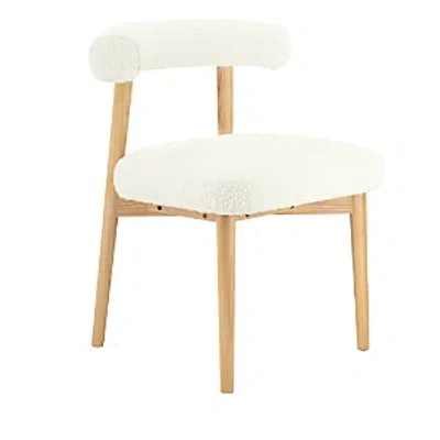 Tov Furniture Spara Boucle Side Chair In Cream