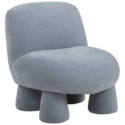 Tov Furniture Stomp Upcycled Chenille Accent Chair In Blue
