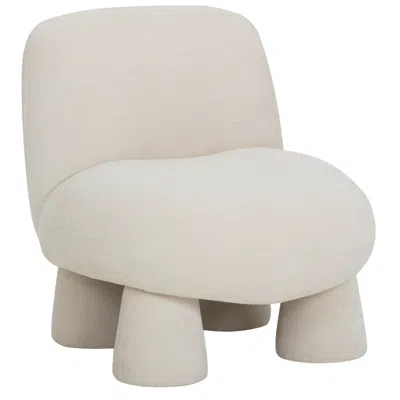 Tov Furniture Stomp Cream Upcycled Chenille Accent Chair In Neutral