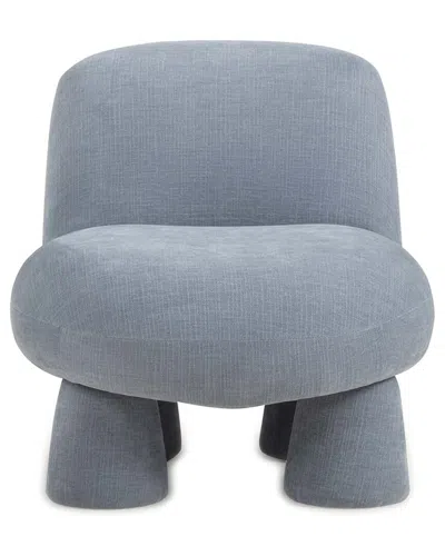 Tov Furniture Stomp Upcycled Chenille Accent Chair In Blue