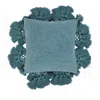 Tov Furniture Stone Washed Blush Cotton Tasseled Pillow In Pink In Green
