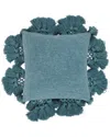 Tov Furniture Stone Washed Blush Cotton Tasseled Pillow In Pink In Green