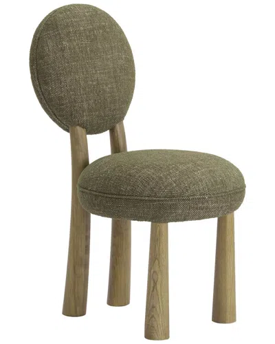 Tov Furniture Sulley Basketweave Dining Chair In Green