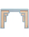 Tov Furniture Suzie Rattan Console Table In Blue