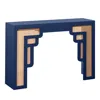 Tov Furniture Suzie Rattan Console Table In Navy