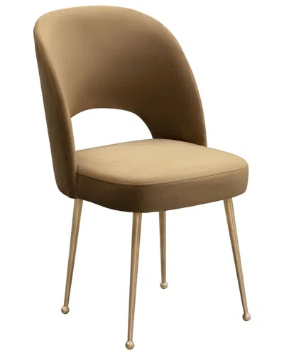 Tov Furniture Swell Velvet Chair In Red