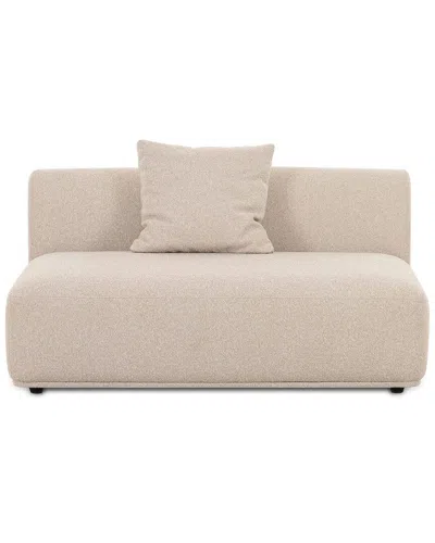Tov Furniture Sylvie Cream Boucle Armless 2-seater In Neutral