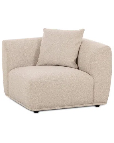 Tov Furniture Sylvie Cream Boucle Corner Chair