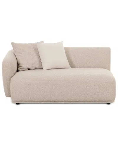 Tov Furniture Sylvie Cream Boucle Left Arm 2-seater Loveseat In Neutral