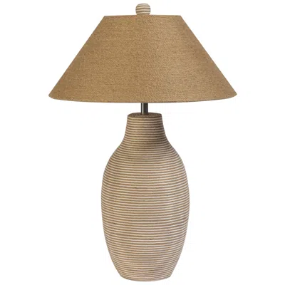 Tov Furniture Tanga Natural Jute And Cotton Table Lamp In Brown