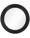 Tov Furniture Tanya Rattan Round Wall Mirror In Black