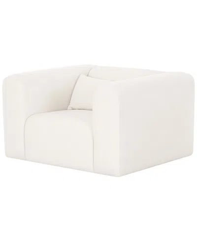 Tov Furniture Tarra Chenille Armchair In White