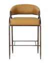 Tov Furniture Tatum Performance Vegan Leather Counter Stool In Tan