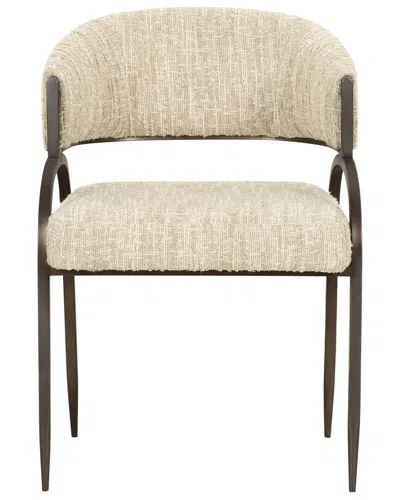 Tov Furniture Tatum Textured Performance Boucle Dining Chair In Neutral