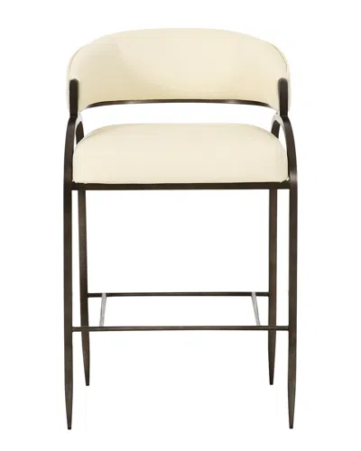 Tov Furniture Tatum Vegan Leather 2-tone Jacquard Counter Stool In Multi